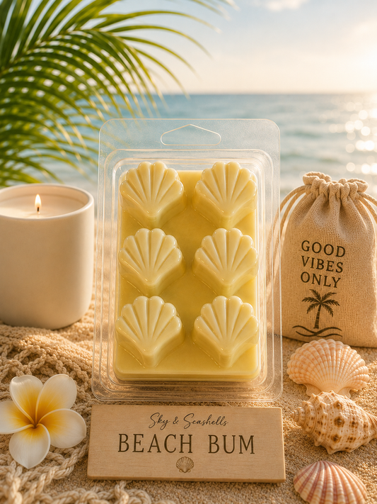 “Beach Bum” Scented Coconut Soy Wax Melts