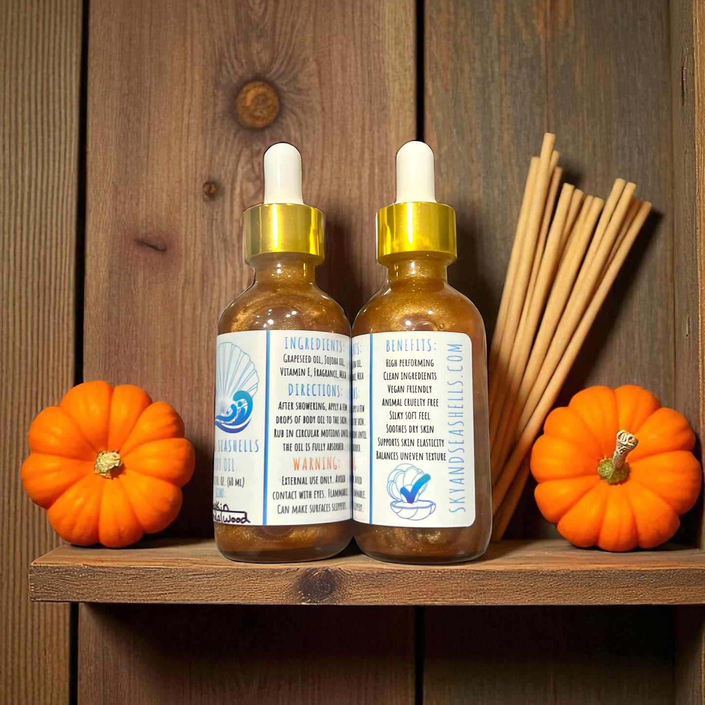 “Pumpkin Sandalwood” Scented Body Oil