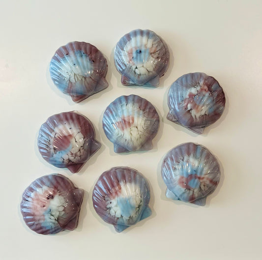 “Frosted Winter Berry” Seashell Shaped Soap Bar - Aloe Vera Based