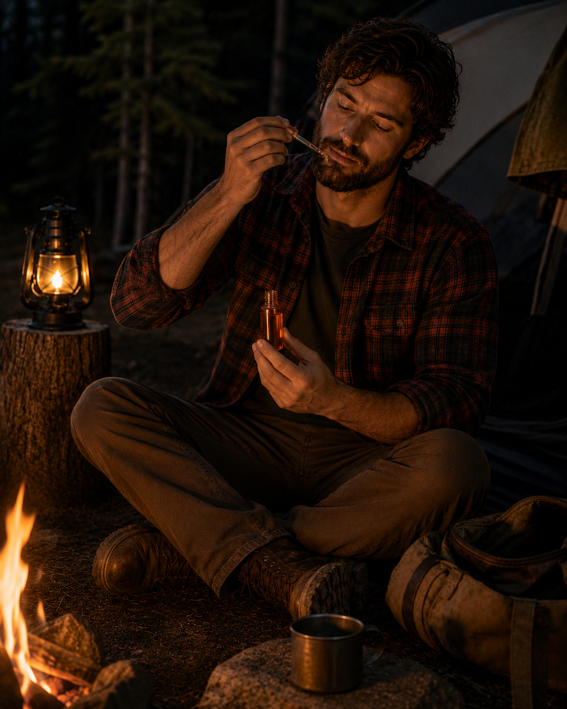 “Campfire” Scented Body & Beard Oil - For Men