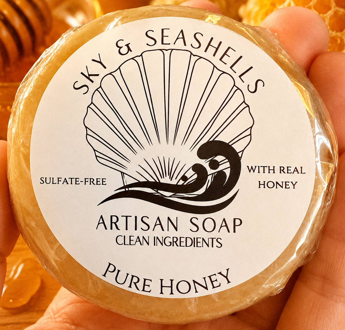 “Pure Honey” Scented Bar Soap With Real Honey
