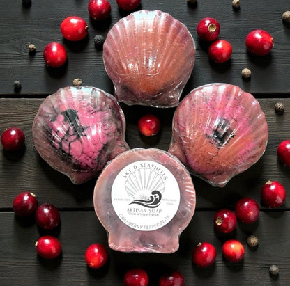 “Cranberry Pepper Bliss” Scented Bar Soap With Aloe