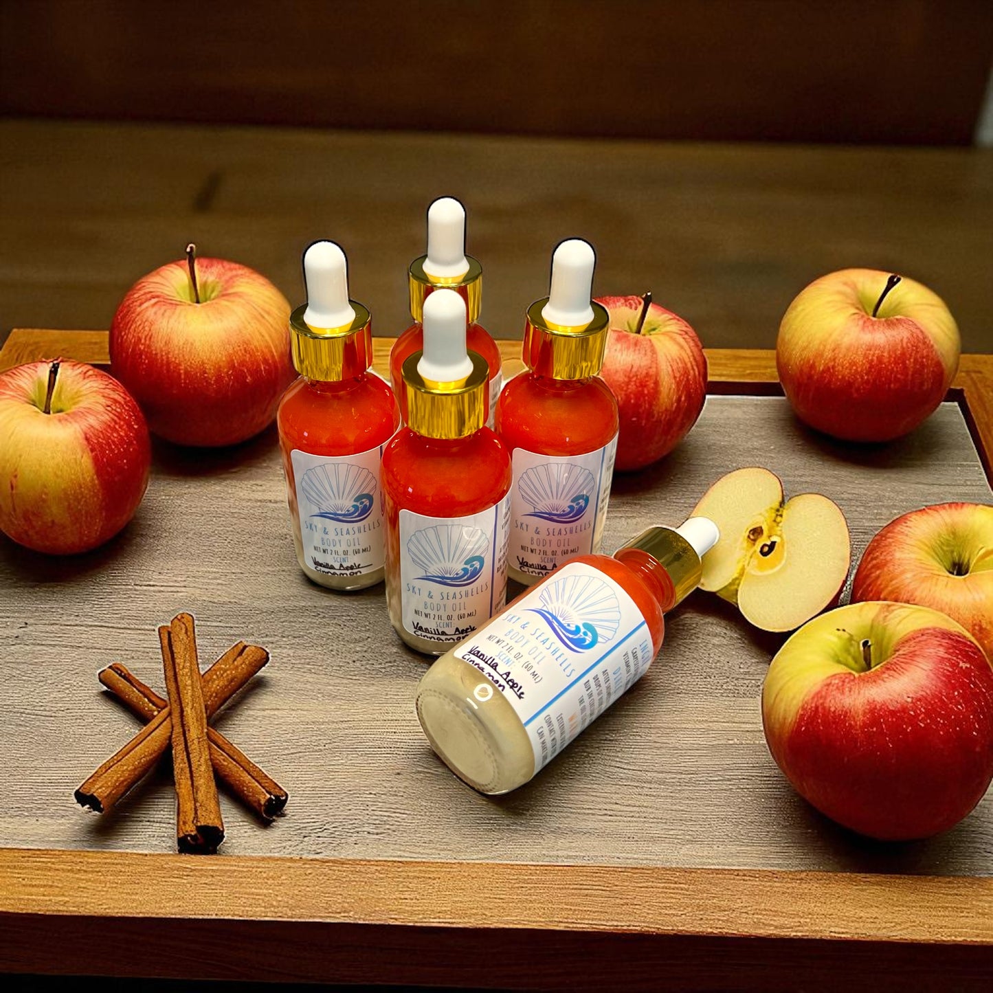 “Vanilla Apple Cinnamon” Scented Body Oil