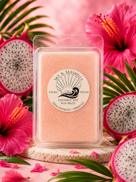 “Dragonfruit + Hibiscus” Scented Coconut Soy Wax Melts