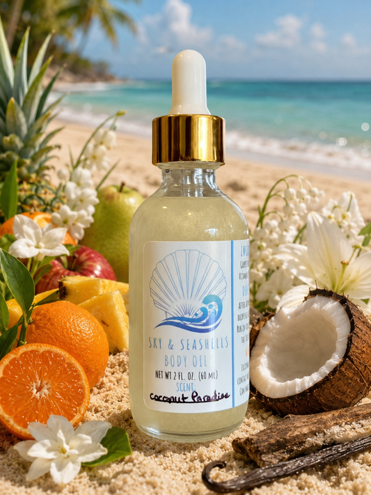 “Coconut Paradise” Scented Body Oil