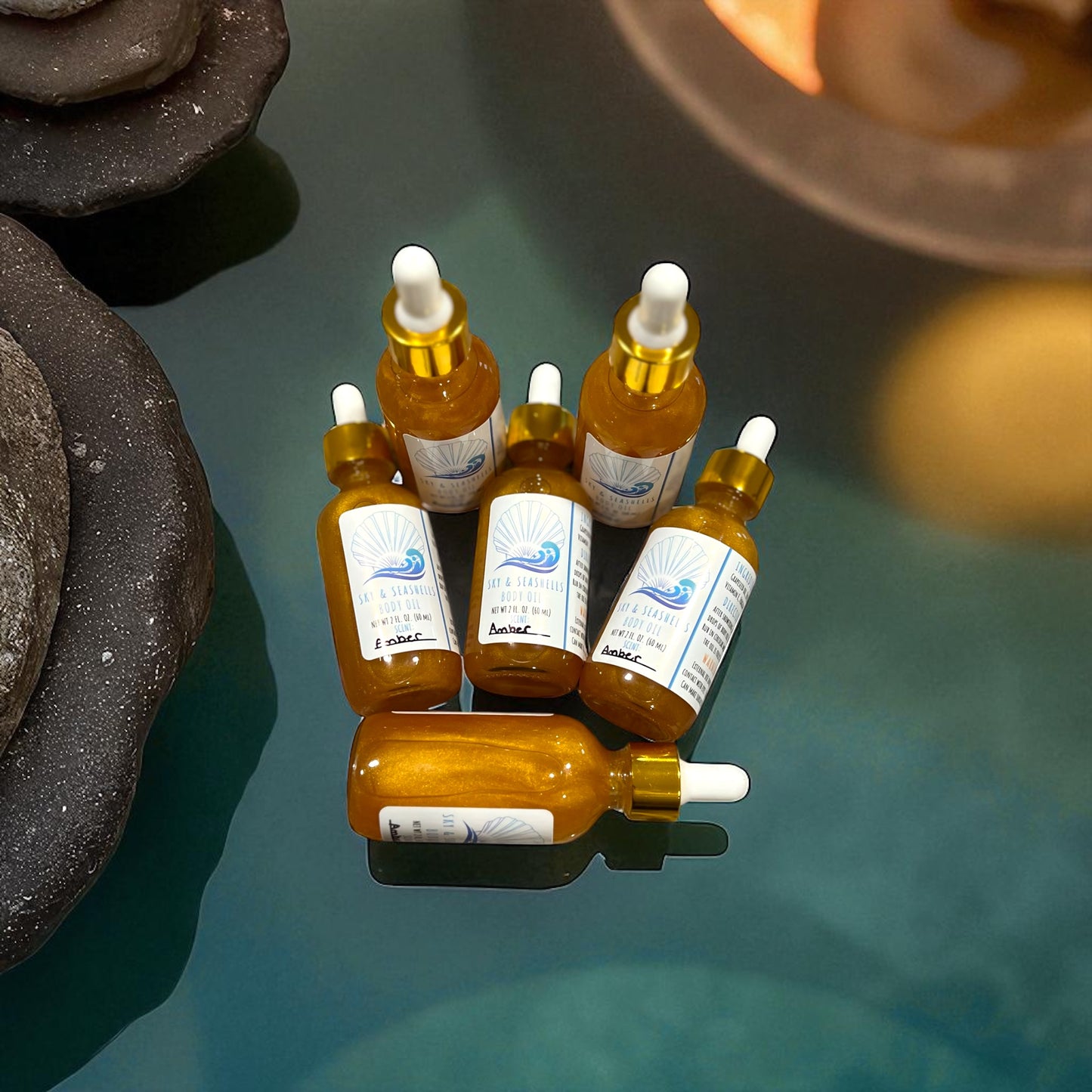 “Amber” Scented Body Oil