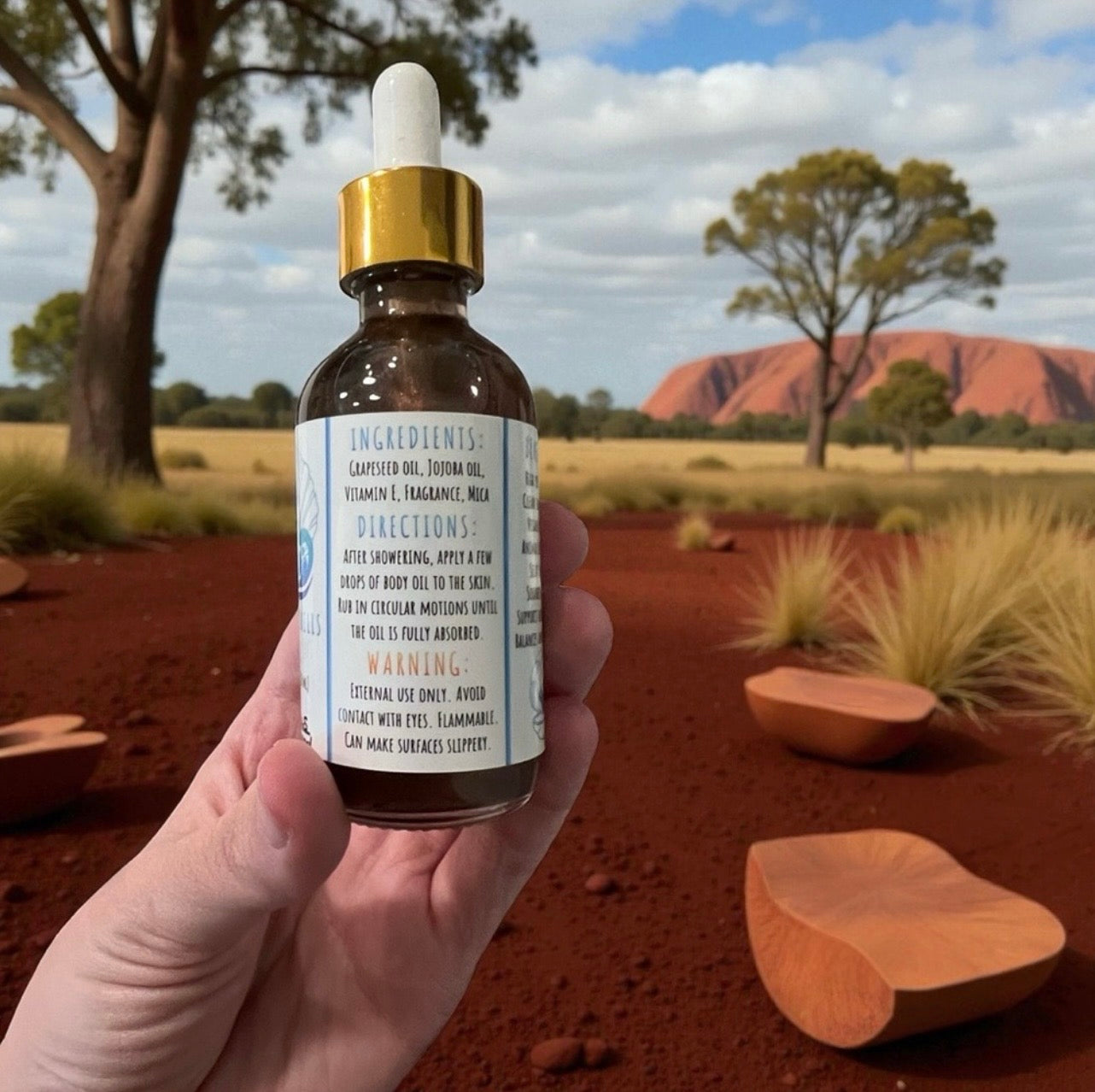 “Sensuous Sandalwood” Scented Body Oil