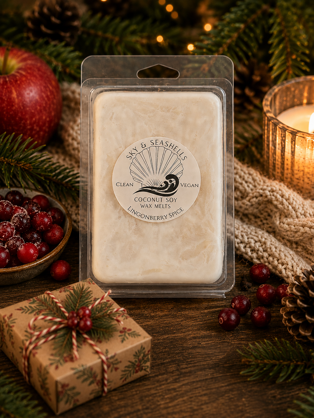“Lingonberry Spice” Scented Coconut Soy Wax Melts