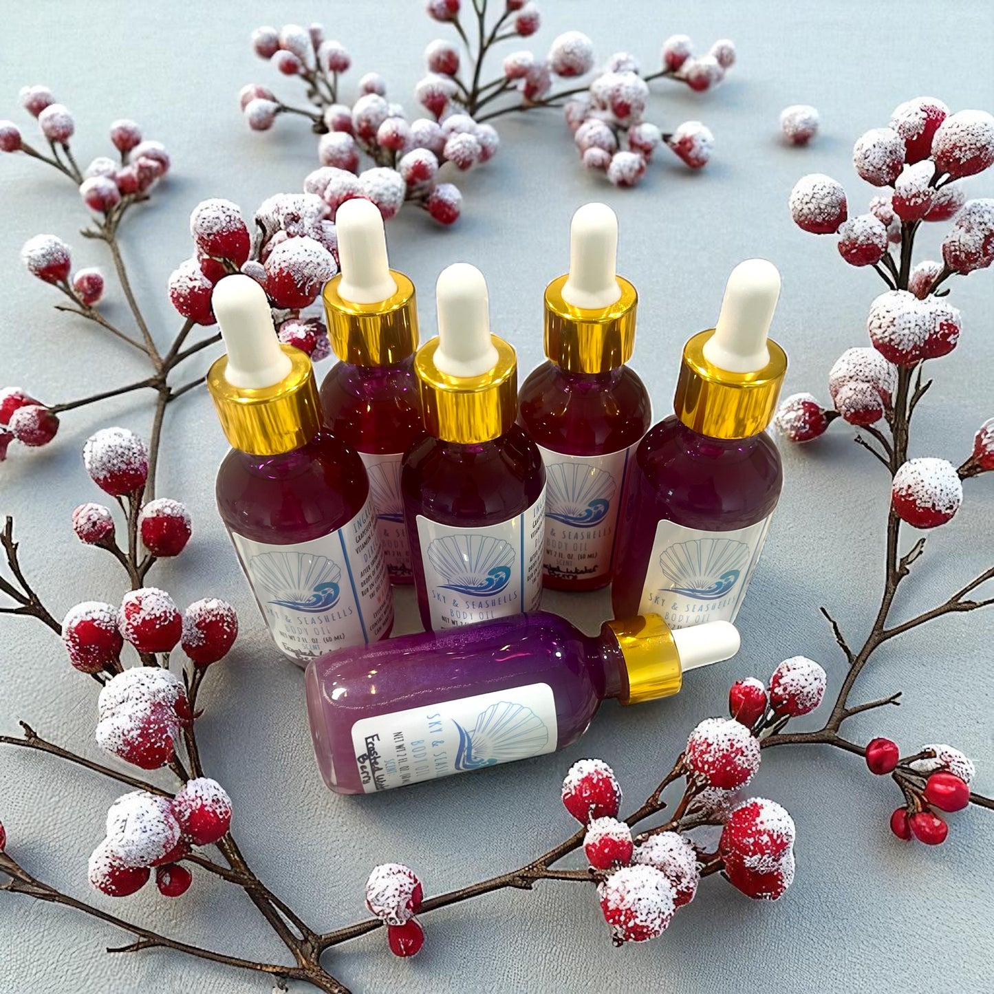 “Frosted Winter Berry” Scented Body Oil