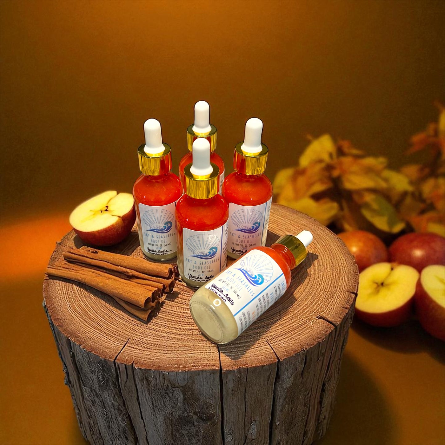 “Vanilla Apple Cinnamon” Scented Body Oil