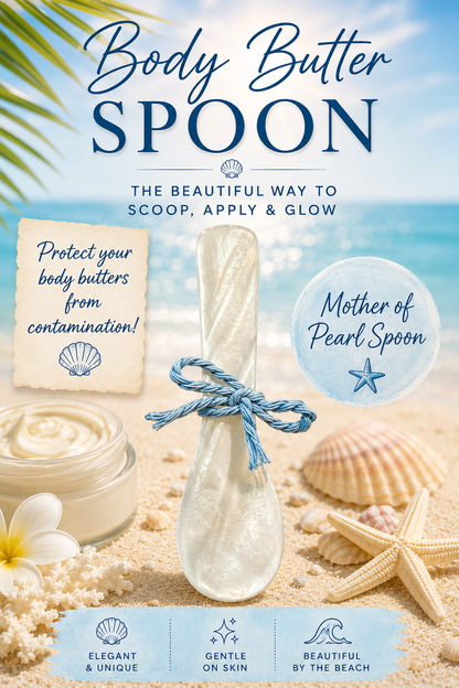 “Mother Of Pearl” Body Butter Spoon