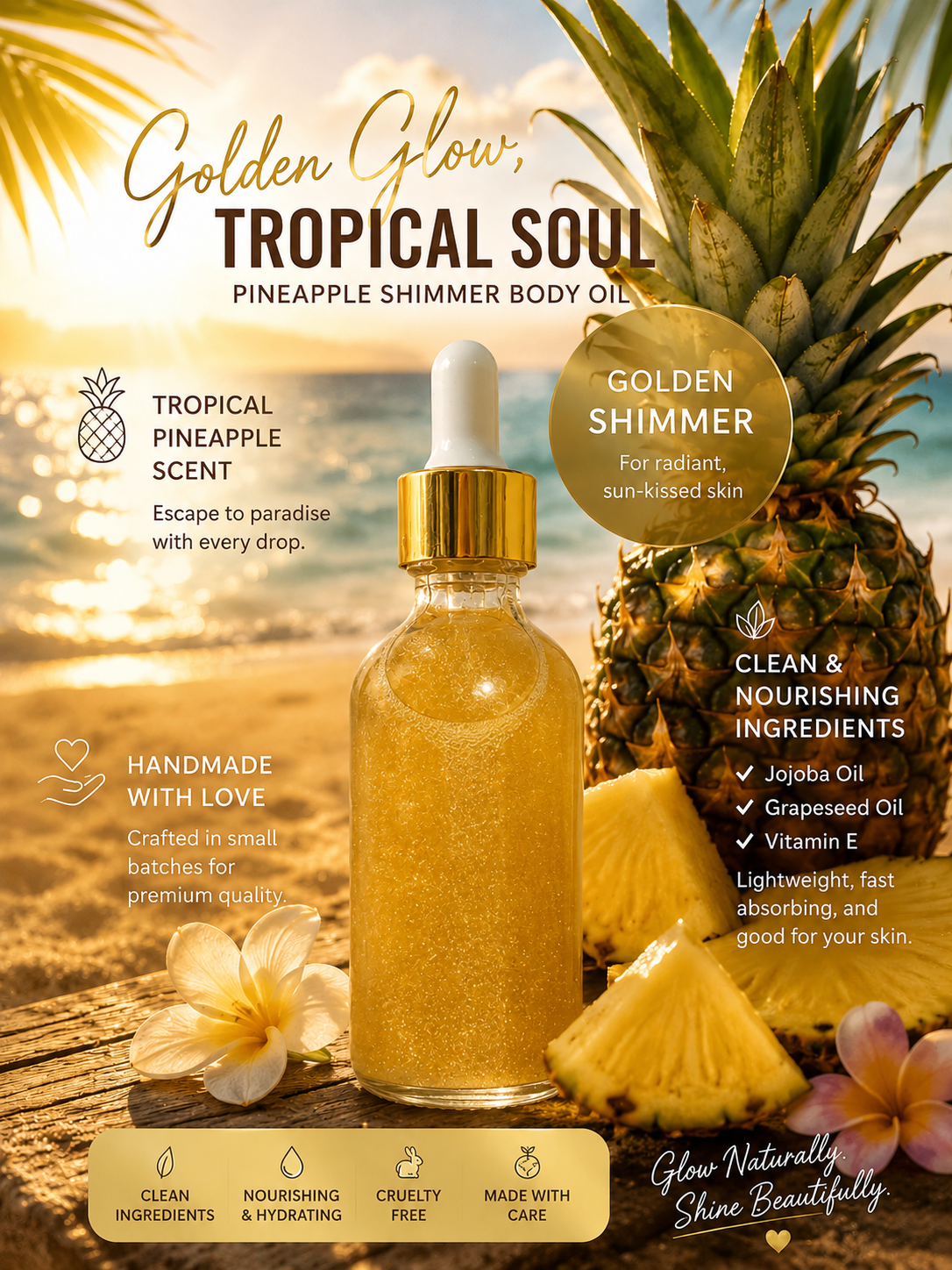 “Pineapple” Scented Body Oil