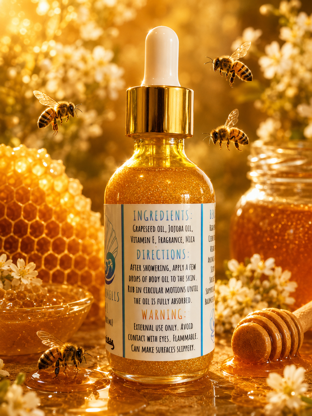 “Pure Honey” Scented Body Oil